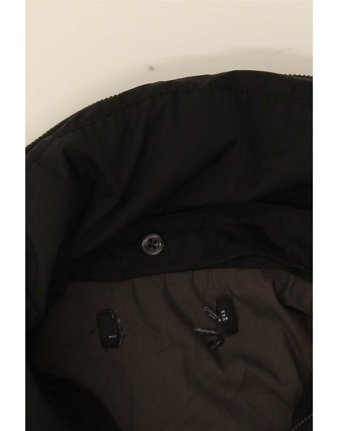 veste utilitaire ceinturée vintage femme UK 12 Medium Black