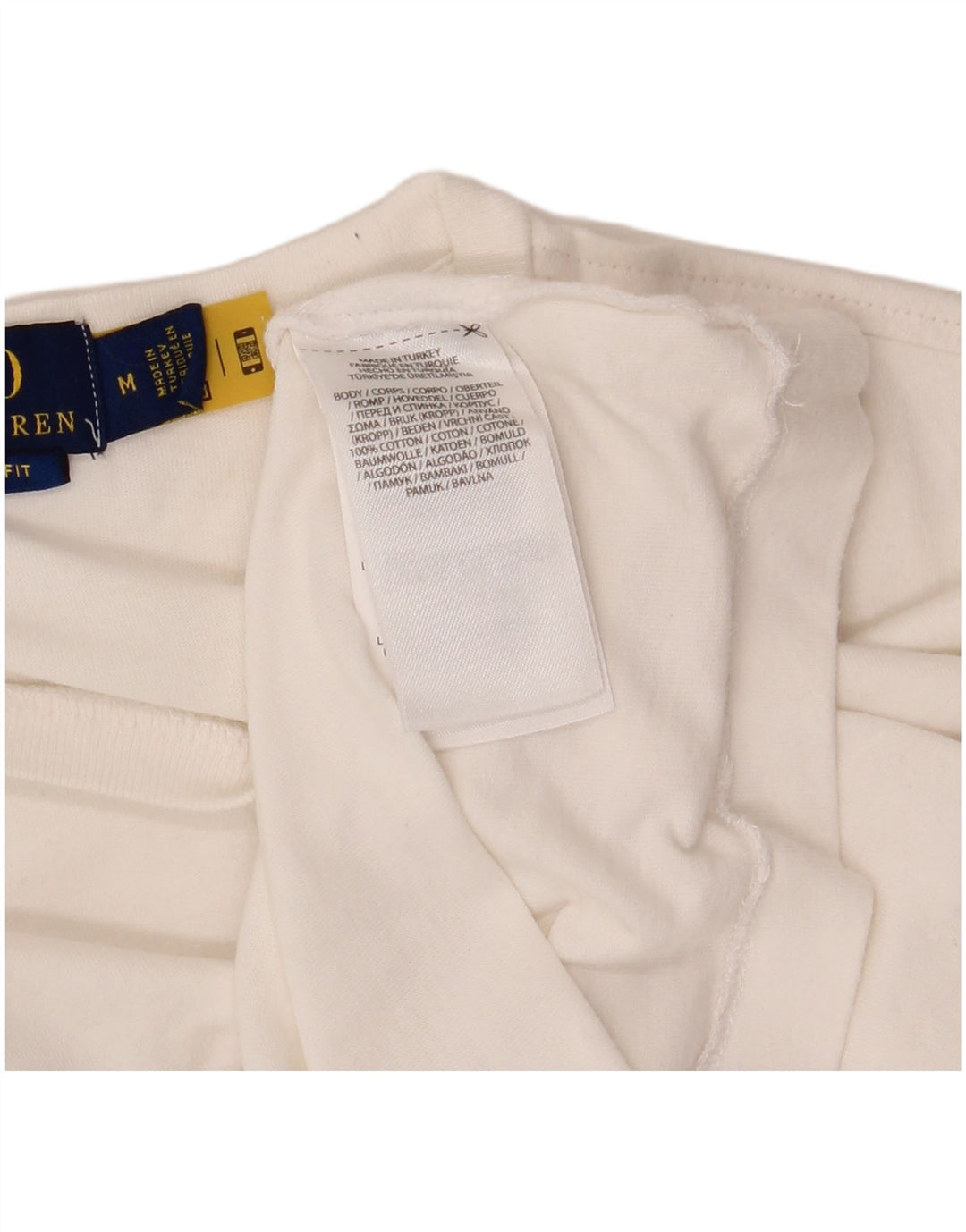 POLO RALPH LAUREN T-shirt slim fit pour homme en coton blanc moyen