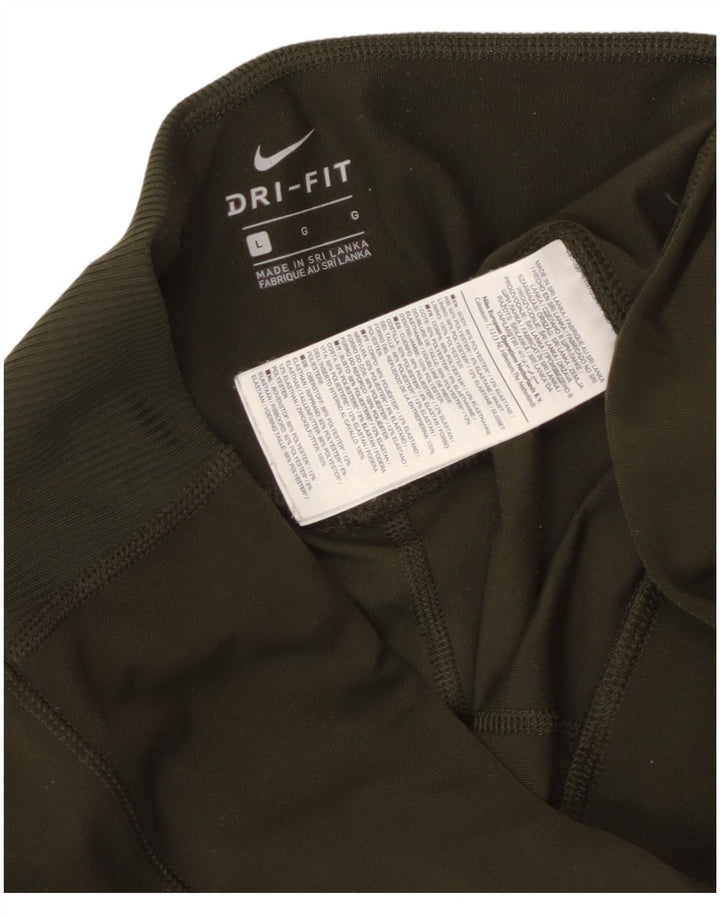 Nike Legging Dri Fit pour femme UK 44 Large Kaki Polyester