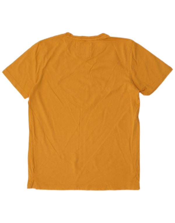 CREW CLOTHING T-Shirt Homme Haut Jaune Moyen Coton