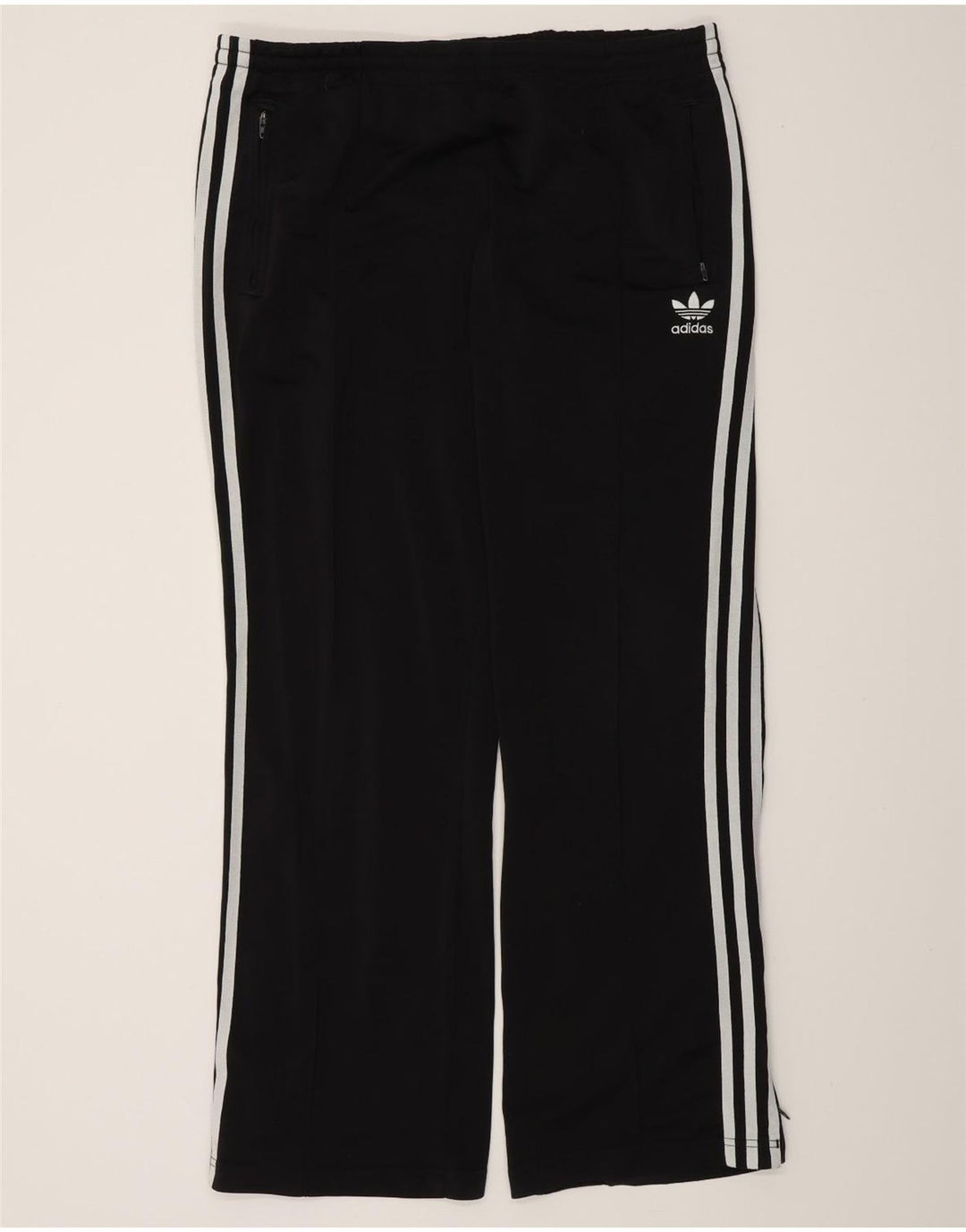 Adidas Femme Pantalon De Survêtement IT 44 Moyen Noir Polyester