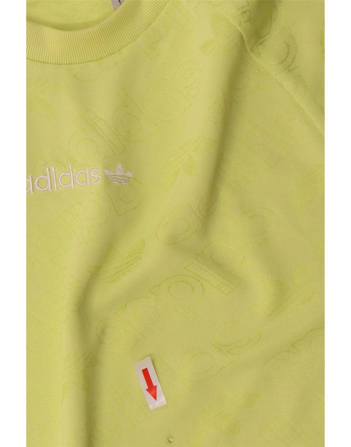 Adidas T-shirt graphique pour hommes, petit, vert, polyester