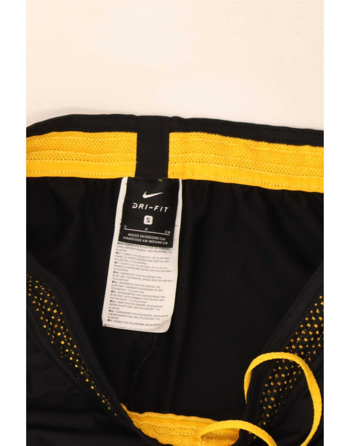 Nike Pantalon de survêtement Dri Fit pour homme Taille S en polyester color block noir
