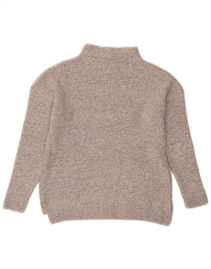 MARKS & SPENCER Pull col roulé pour femme UK 10 Petit Gris