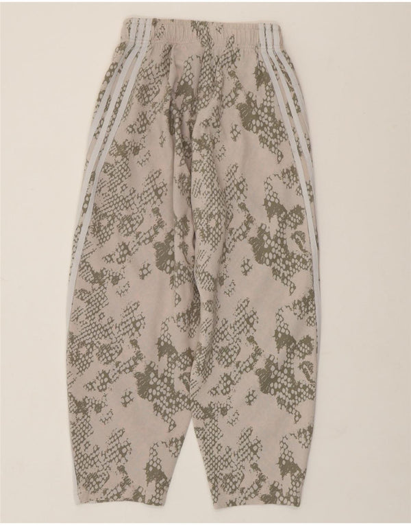 ADIDAS Pantalon de survêtement pour femme UK 4/6 XS Beige Camouflage Coton