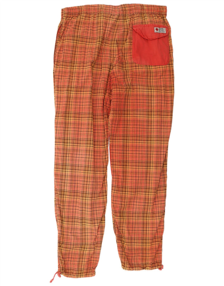 Bailo Pantalon de survêtement graphique pour homme à carreaux orange
