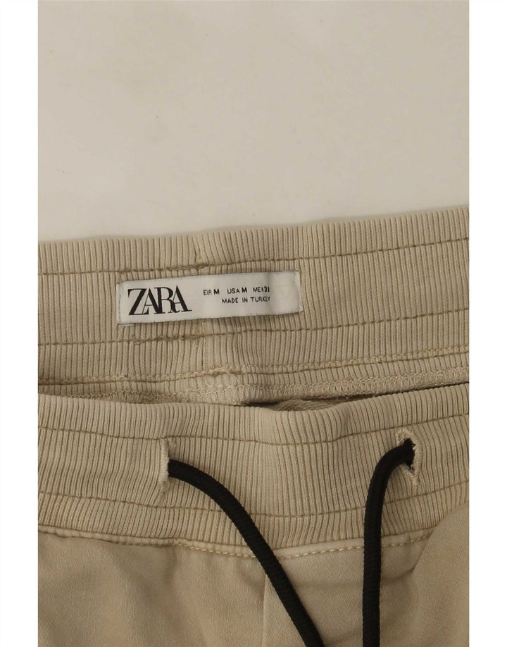 Zara Pantalon De Survêtement Cargo Beige Moyen |