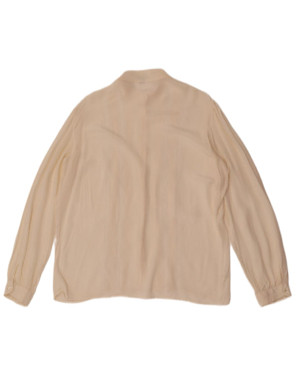 La Butik Chemisier IT 50 XL Blanc Cassé Floral Acétate Femme
