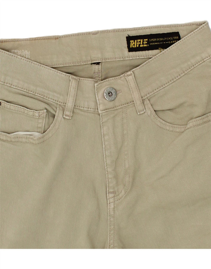 RIFLE Womens Straight Jeans W28 L28  Beige Vintage Rifle and Second-Hand Rifle from Messina Hembry 