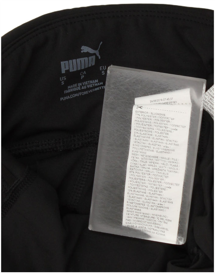 Puma Legging graphique pour femme UK 10 Small Noir Colorblock Polyester
