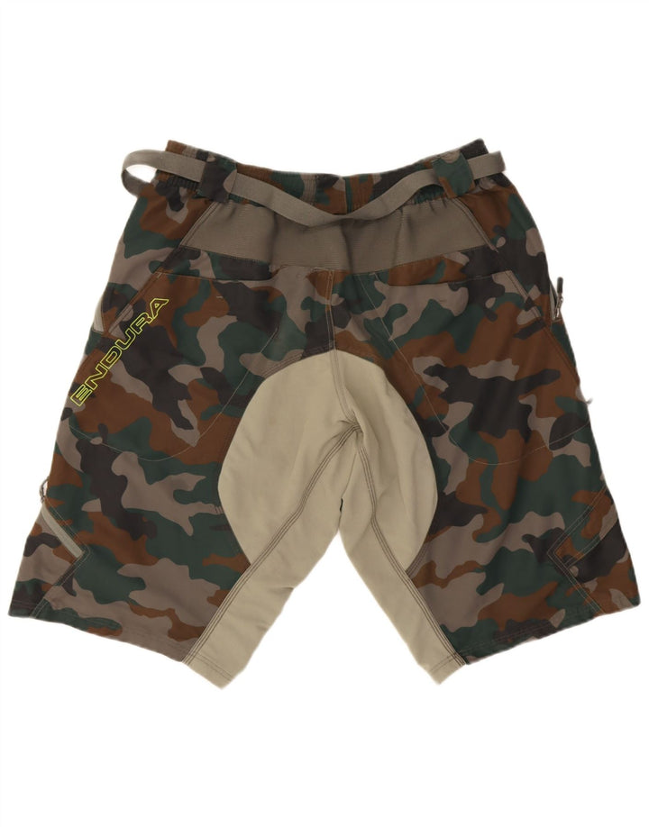 Endura Short cargo pour homme W34 en nylon camouflage vert Taille L