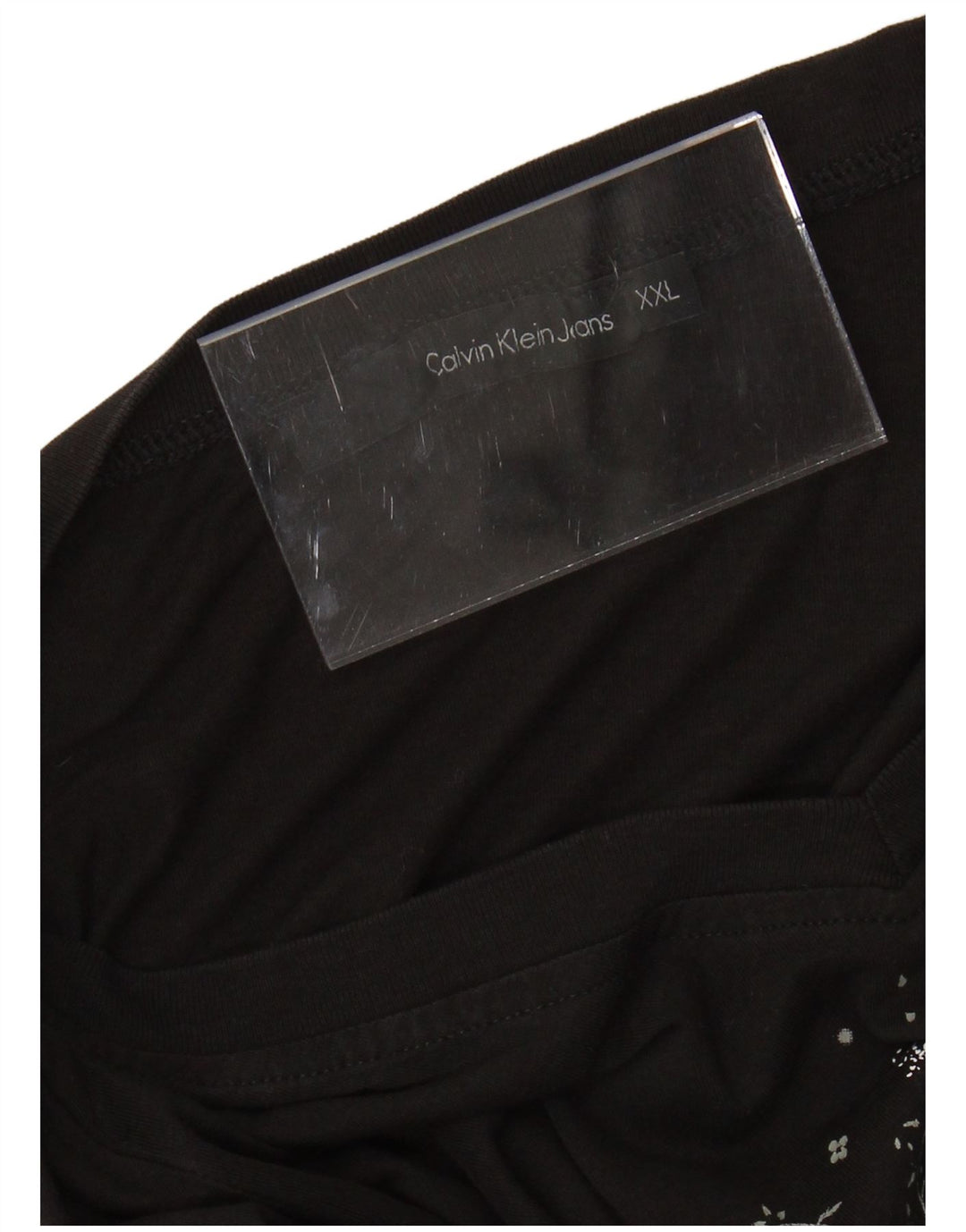 CALVIN KLEIN JEANS T-Shirt Graphique Femme UK 20 2XL Noir