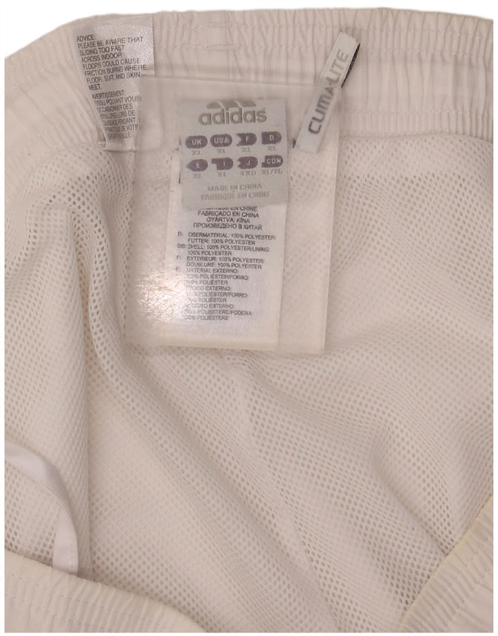 Adidas Hommes Climalite Bermuda Sport Shorts XL Blanc Polyester