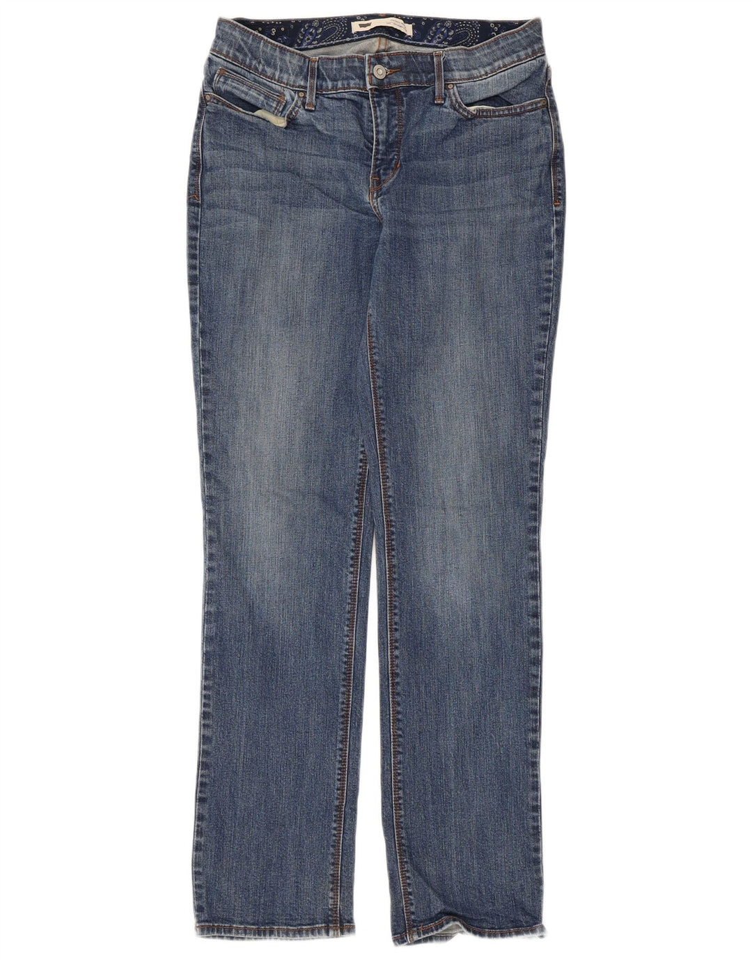 Levi's Jean Droit 525 Femme W30 L32 Bleu Coton