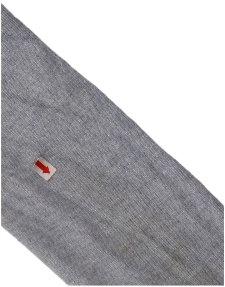 ZARA Femme Longline Cardigan Ouvert Pull UK 14 Large Bleu Viscose