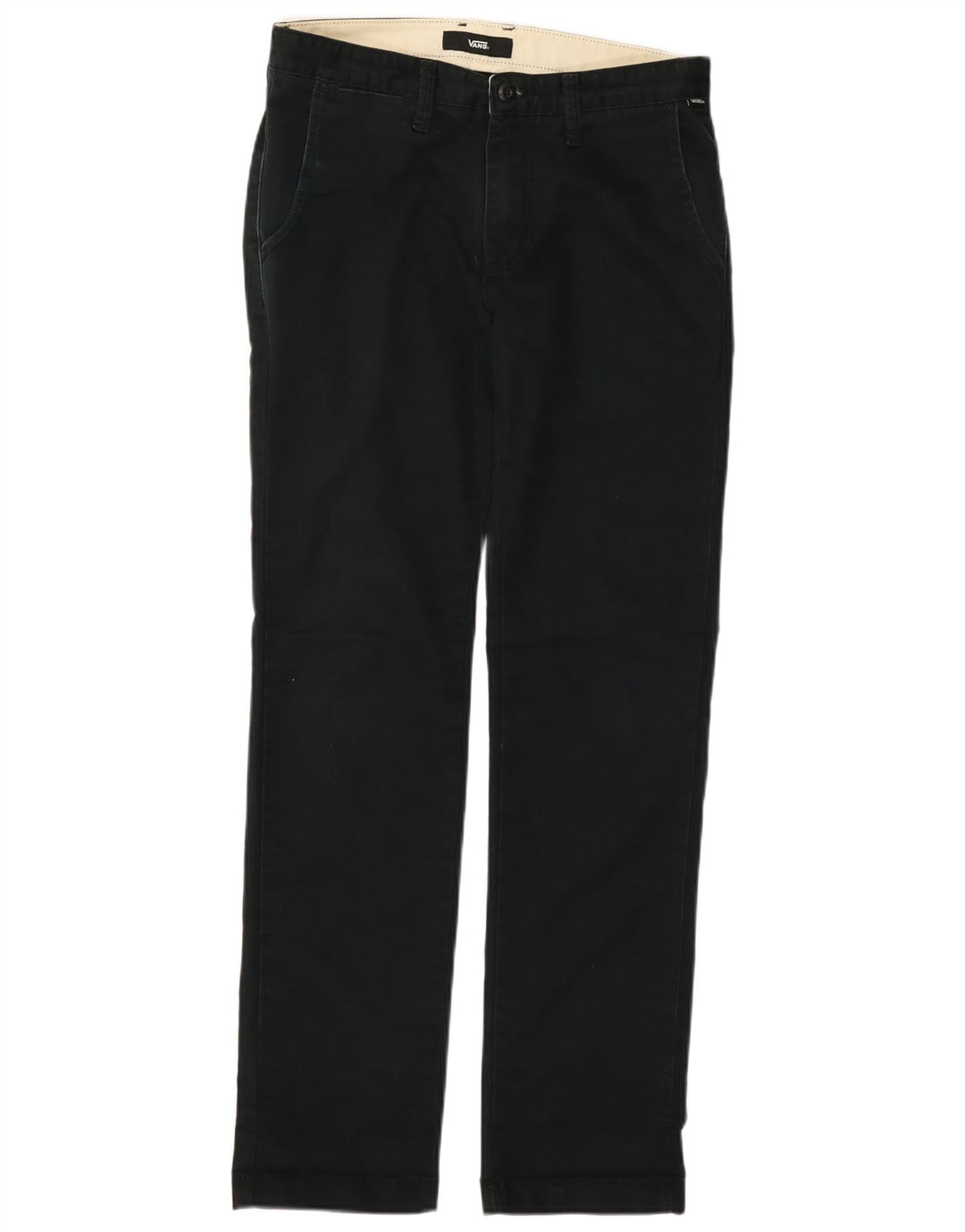 VANS Pantalon Chino Droit Homme W30 L32 Bleu Marine Coton