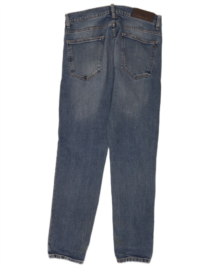 Zara Jean Slim Homme Moyen W31 L29 Bleu Coton
