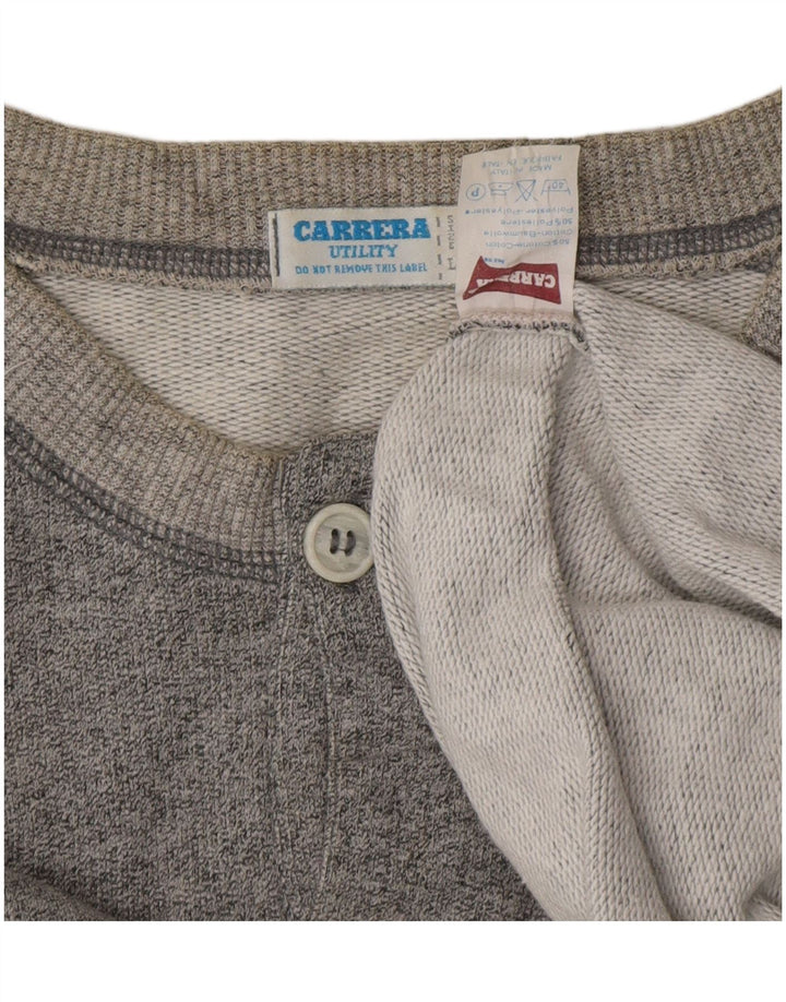 CARRERA Sweat-shirt graphique pour hommes, grand, gris, coton