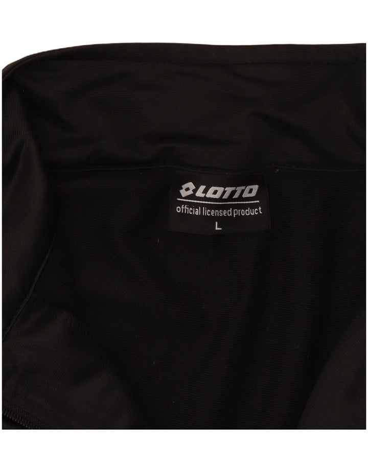 LOTTO Veste de Survêtement Homme Large Noir Polyester