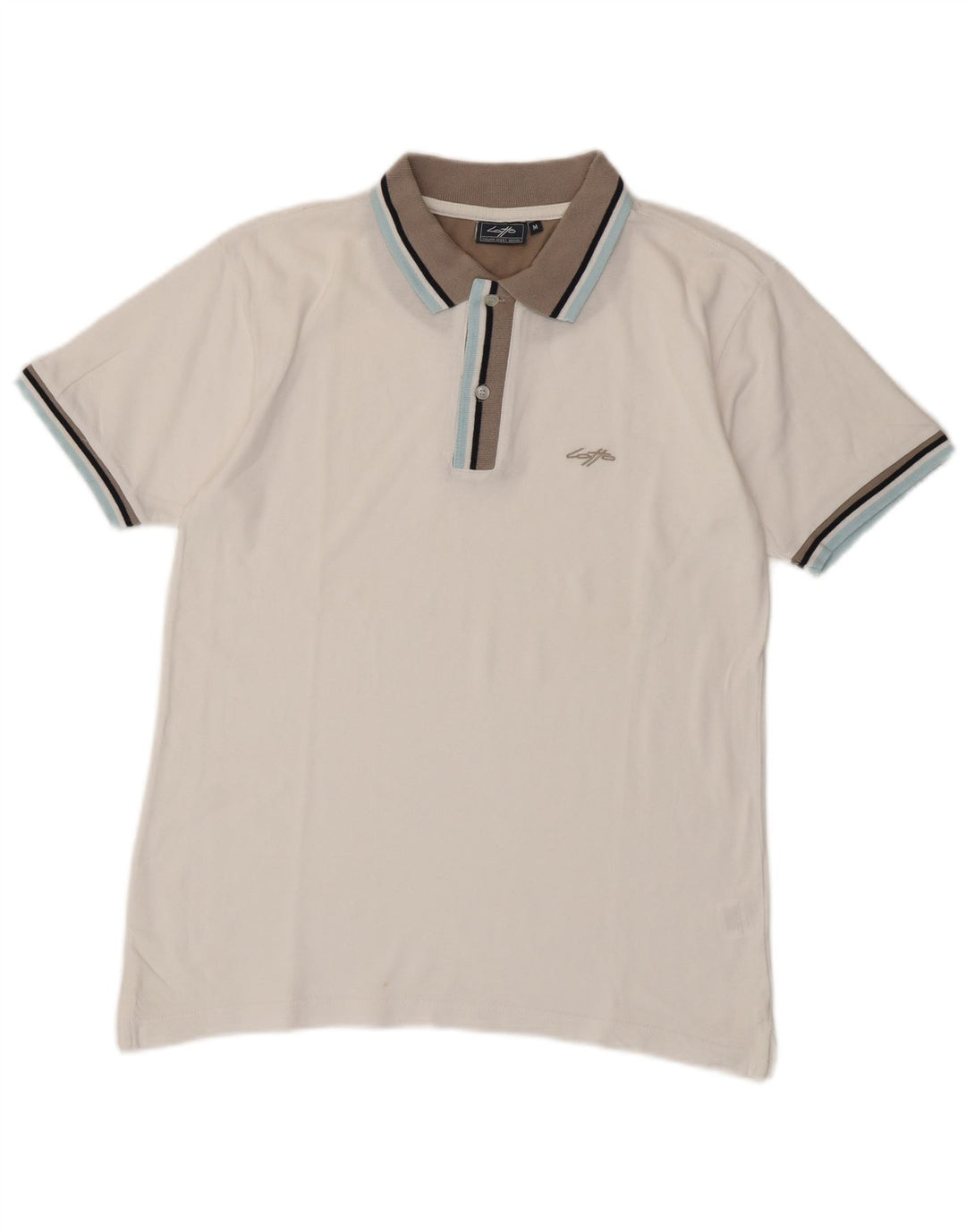 Lotto Polo Homme Blanc Moyen Coton