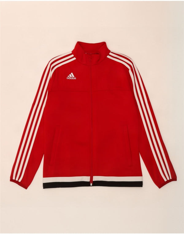 Adidas Veste de Survêtement Climacool Fille 11-12 Ans Rouge Colorblock