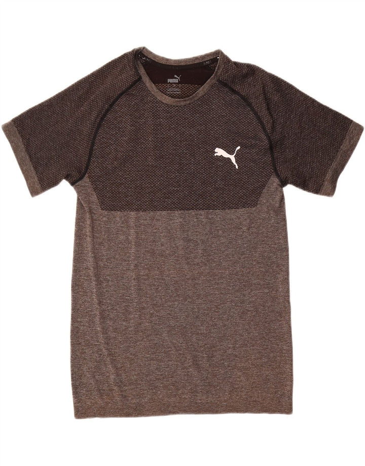 Puma T-Shirt Homme Gris Colorblock Small