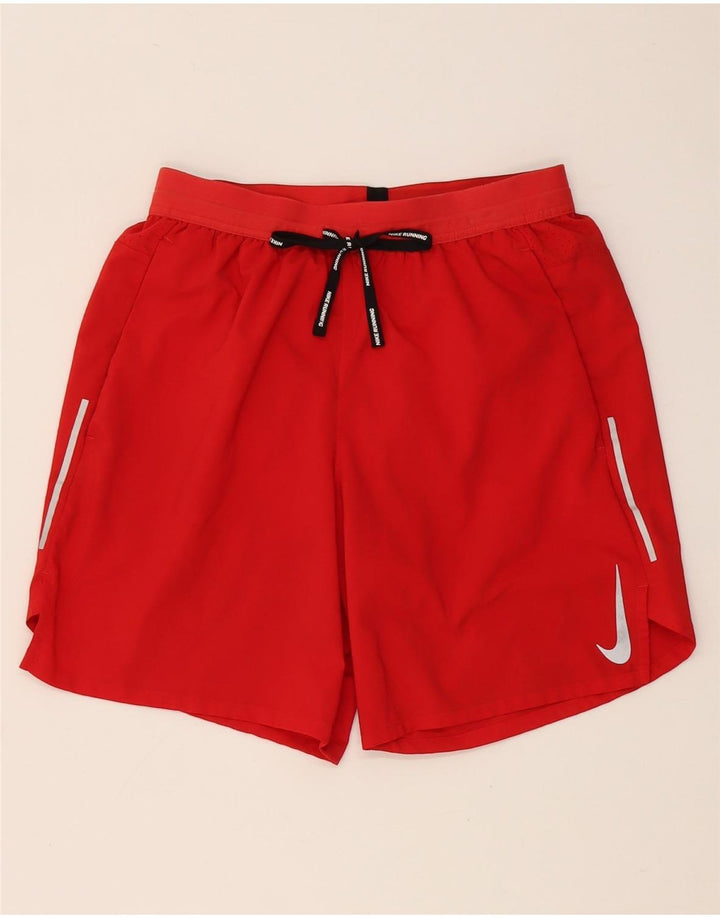 Nike Short de sport Dri Fit pour femme UK 8 Small Rouge Polyester