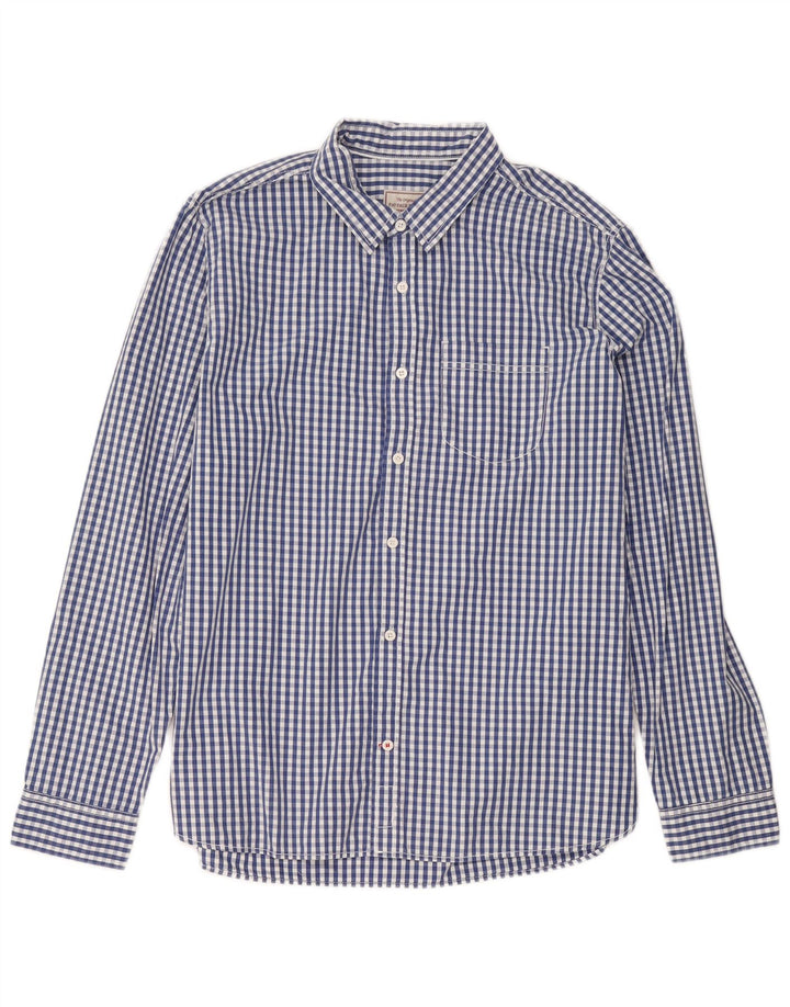 Chemise Homme Fat Face Grand Coton Vichy Bleu