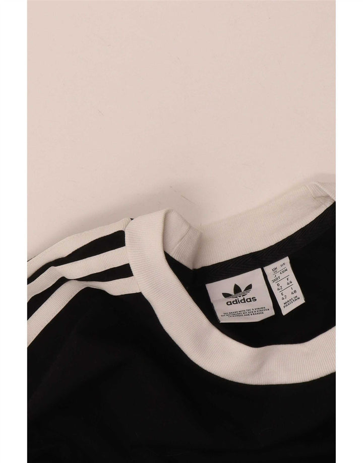 Adidas Haut à manches longues pour femme UK 16 Large Noir