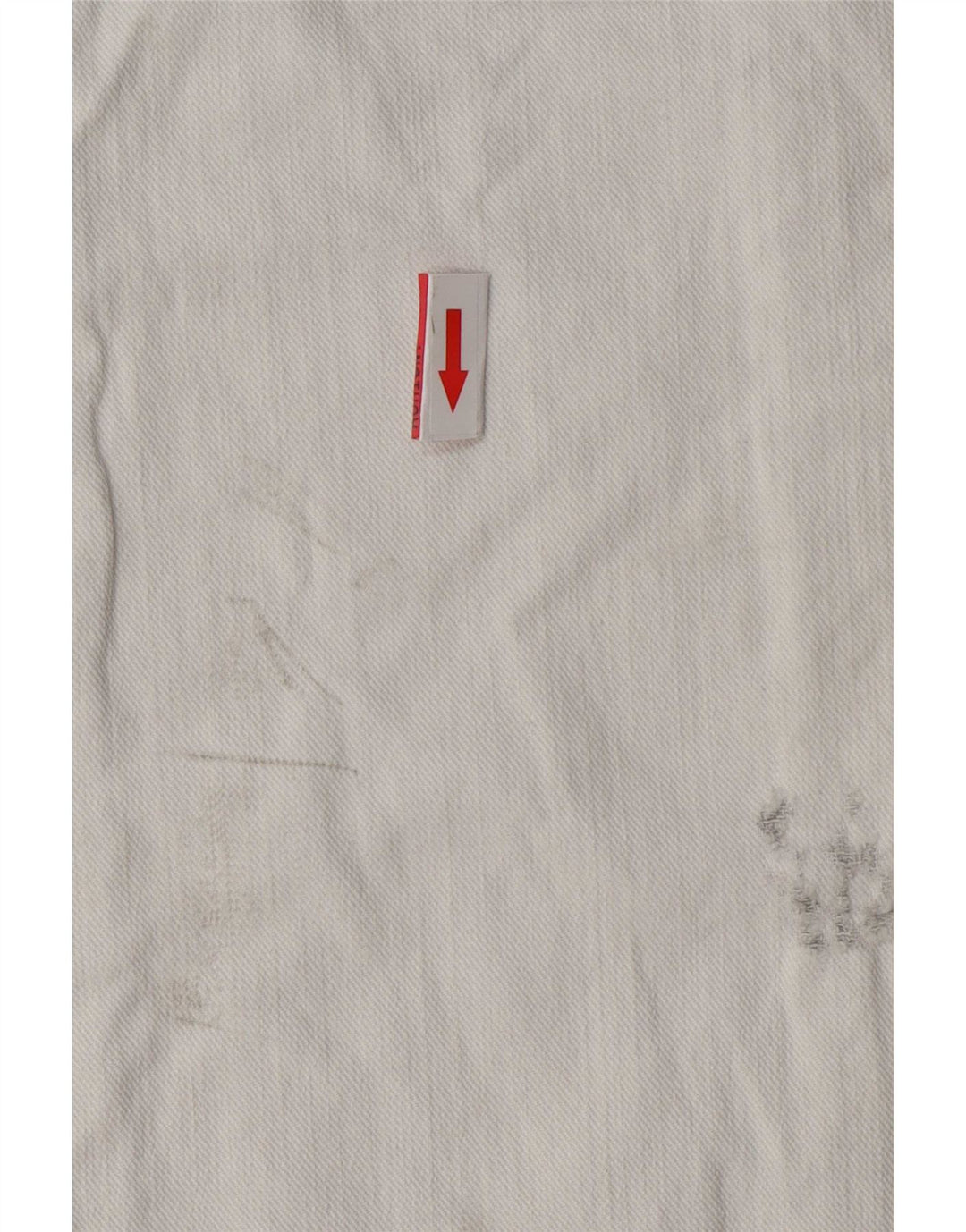 Jean droit vintage femme en détresse W26 L33 Blanc