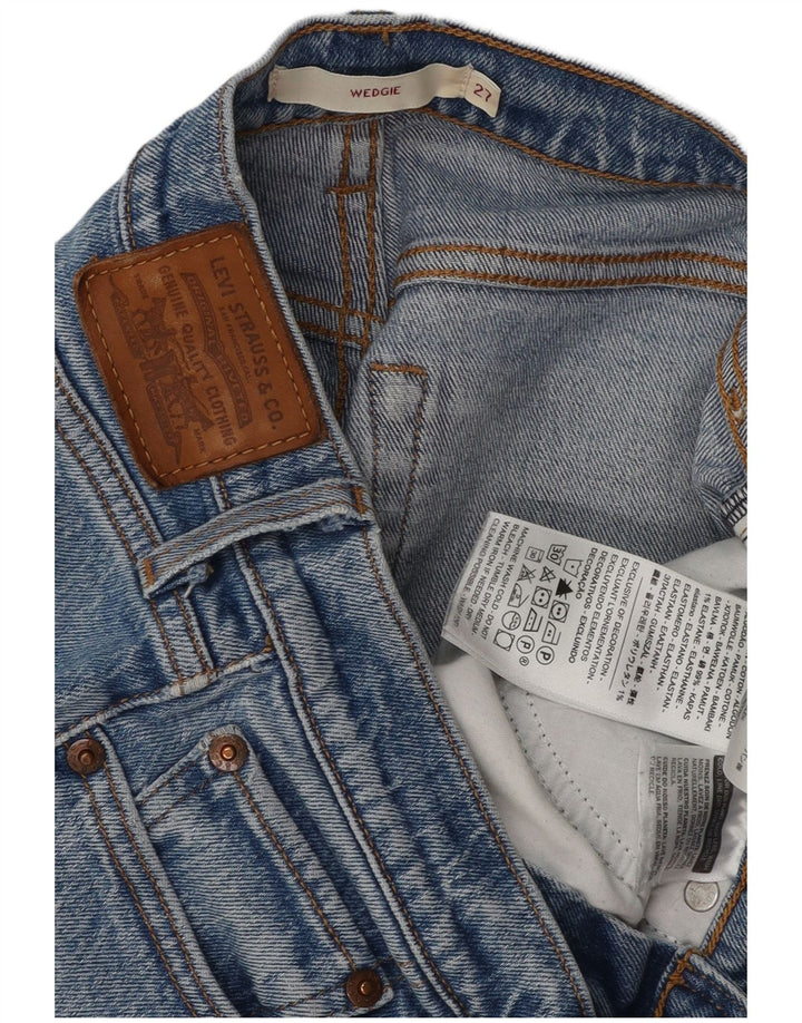 LEVI'S Womens Wedgie Jeans W27 L27 Blue Cotton