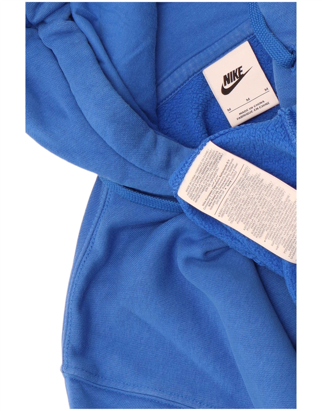 Nike Pull à capuche en coton bleu moyen pour homme