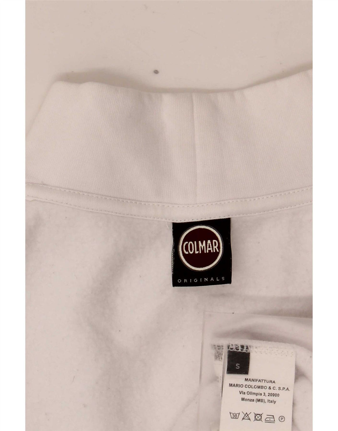 Colmar Sweat-shirt surdimensionné pour femme UK 10 Petit coton blanc