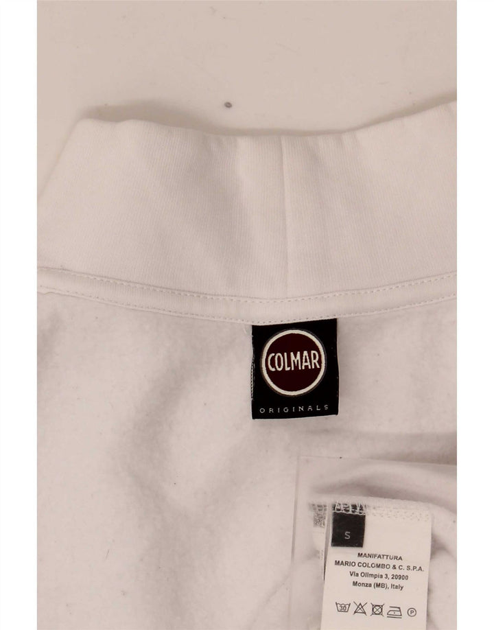 Colmar Sweat-shirt surdimensionné pour femme UK 10 Petit coton blanc