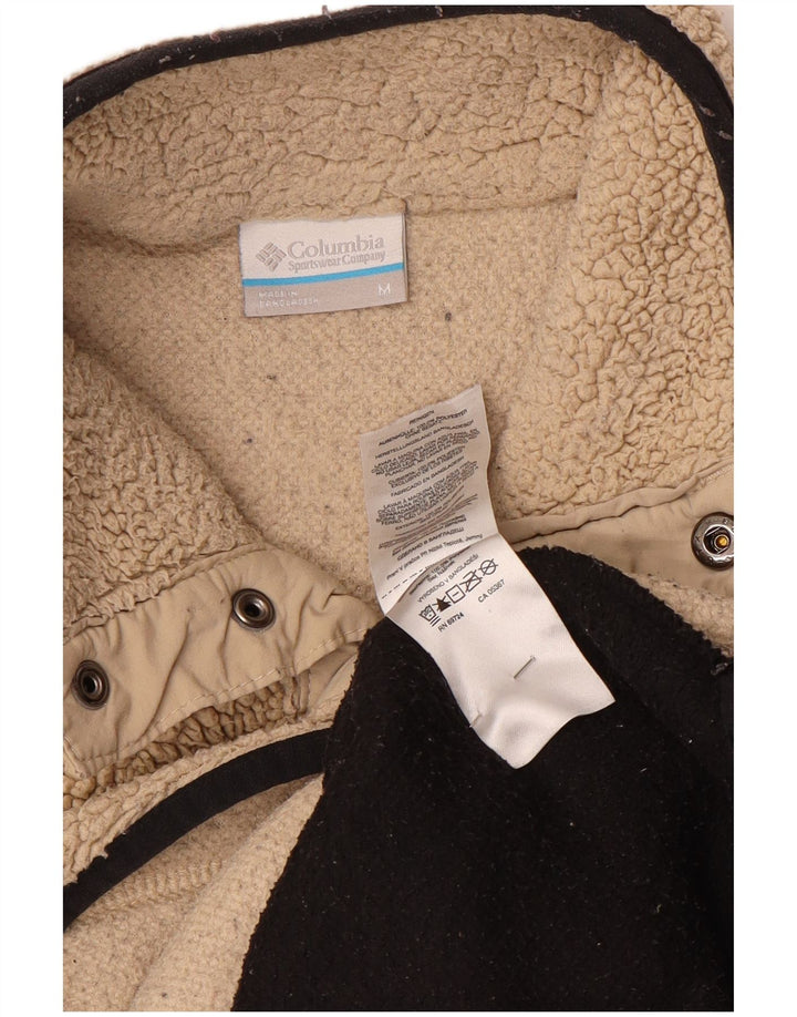 Columbia Pull Polaire à Col Boutonné Homme Beige Moyen Colorblock Polyester