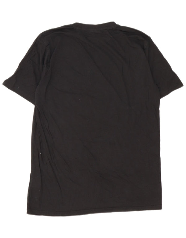 Sergio Tacchini T-Shirt Graphique Homme Top XL Noir Coton