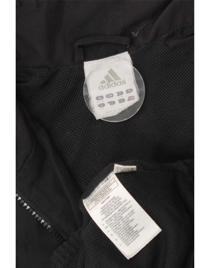 Adidas Veste de survêtement pour homme UK 38/40 Medium Noir Polyester