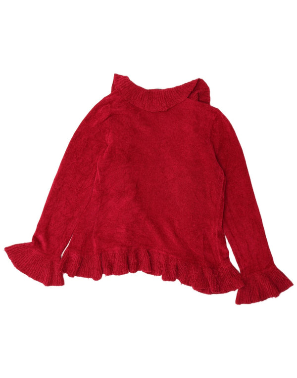 Marks & Spencer Pull cardigan ouvert à volants pour femme UK 12 Rose moyen