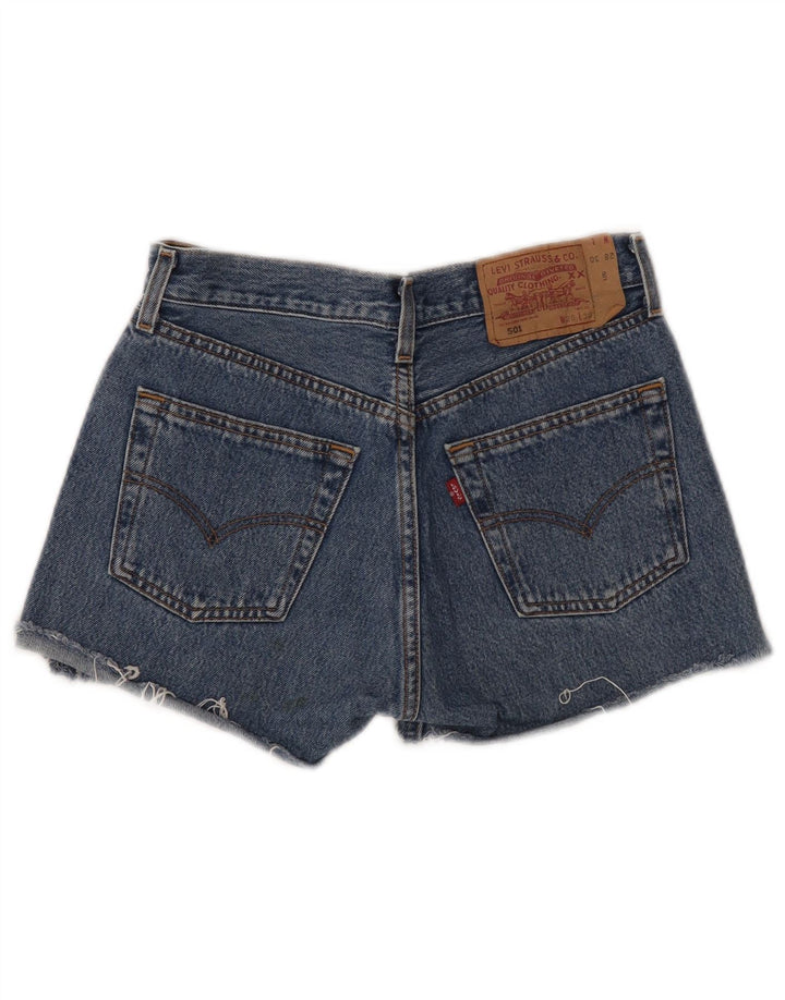 LEVI'S Short en Jean 501 Femme W28 Bleu Moyen