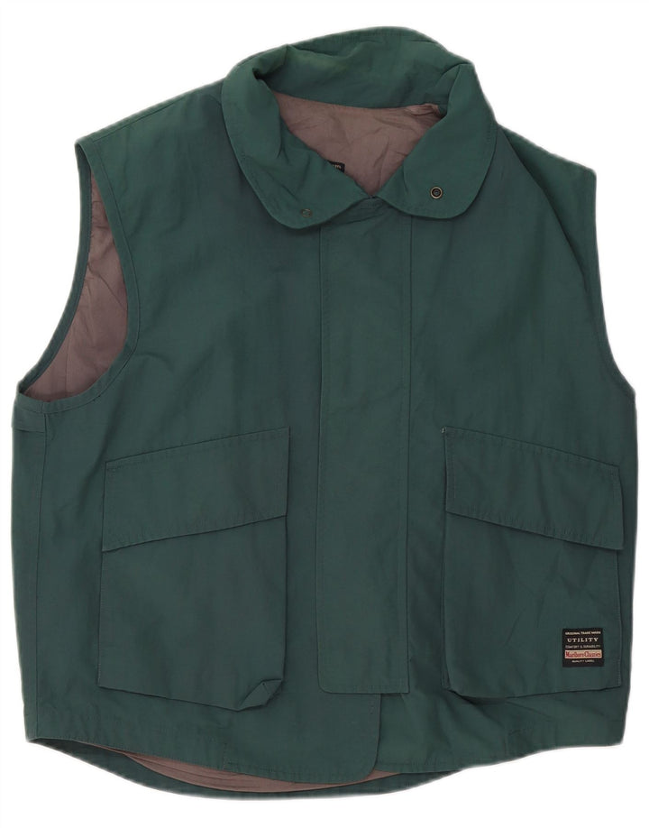 Marlboro Classics Gilet utilitaire pour hommes UK 40 Large Vert Polyester