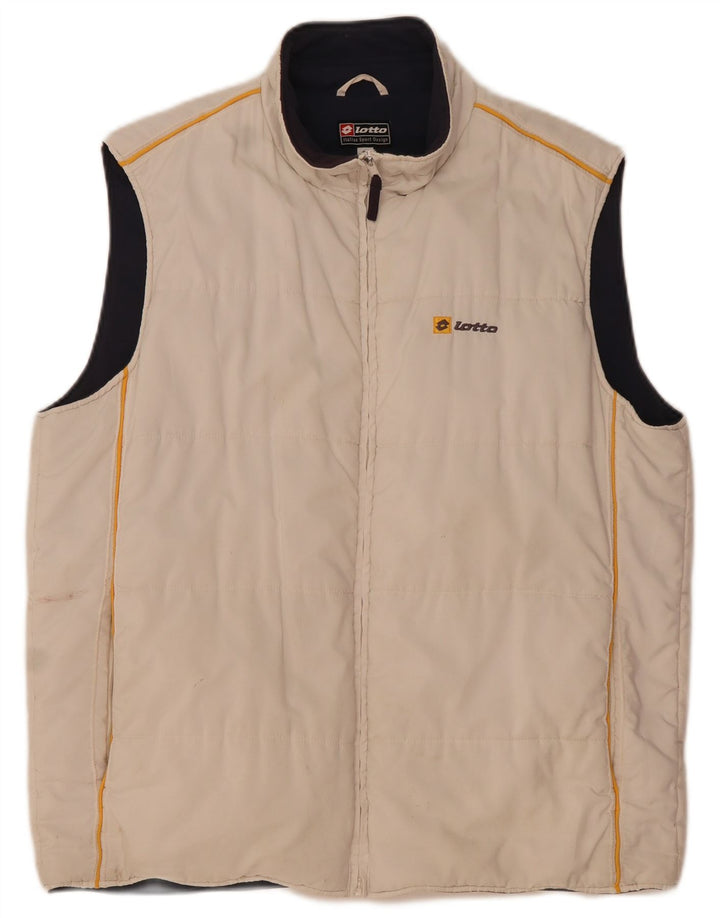 Lotto Gilet rembourré pour homme UK 38 Beige moyen