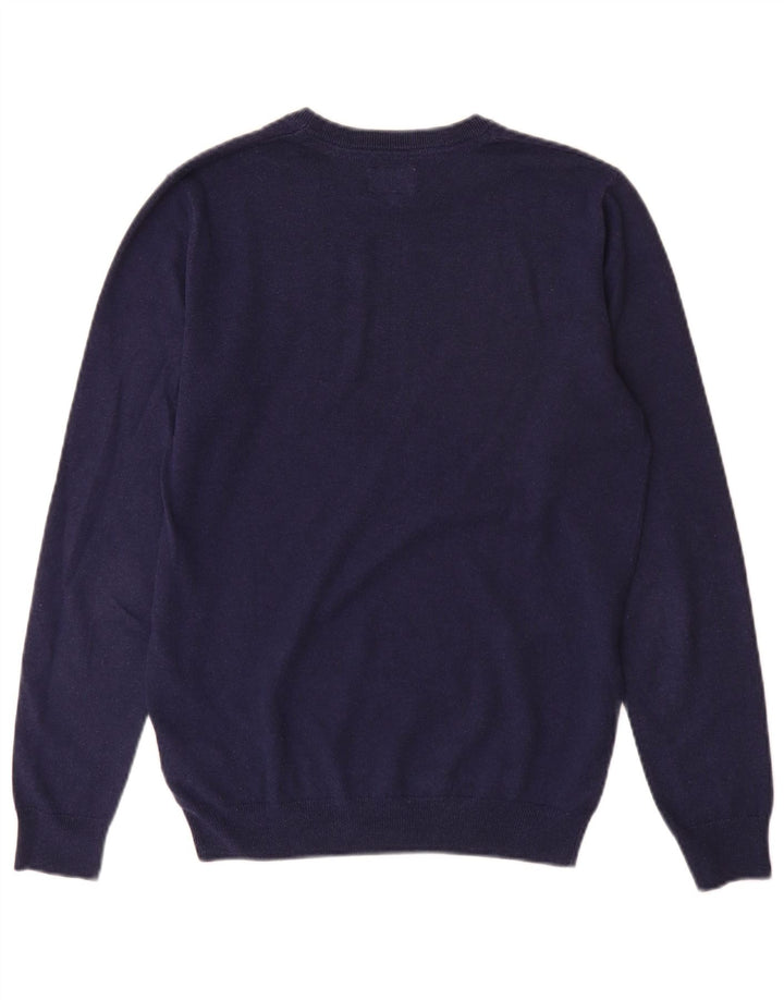 Wrangler Pull Col Bateau Homme Bleu Marine Moyen Coton