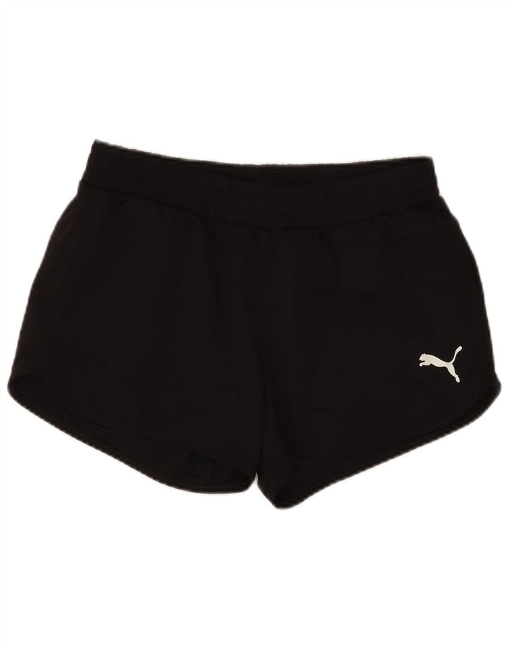 Puma Short de sport pour femme UK 10 Small Noir Polyester