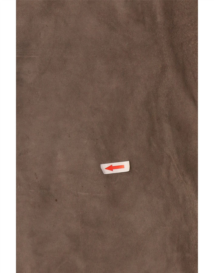 jupe en daim femme vintage W30 gris moyen