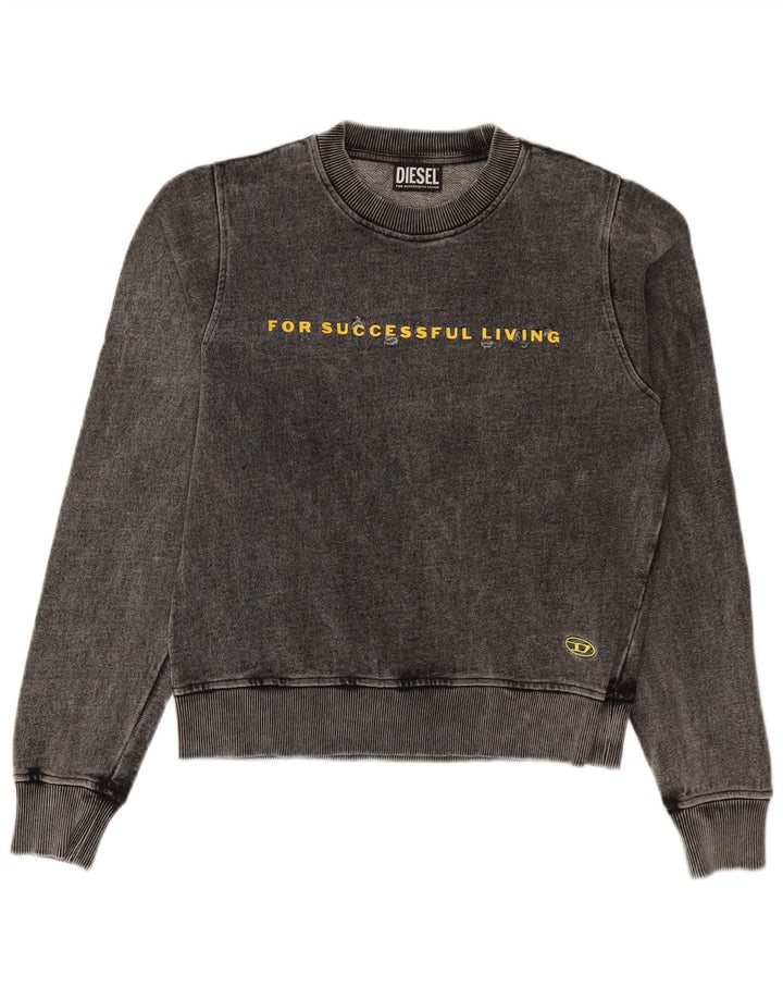 Diesel Sweat-shirt graphique pour homme 2XS Gris