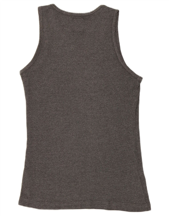 Dickies Débardeur Femme UK 14 Large Gris Coton