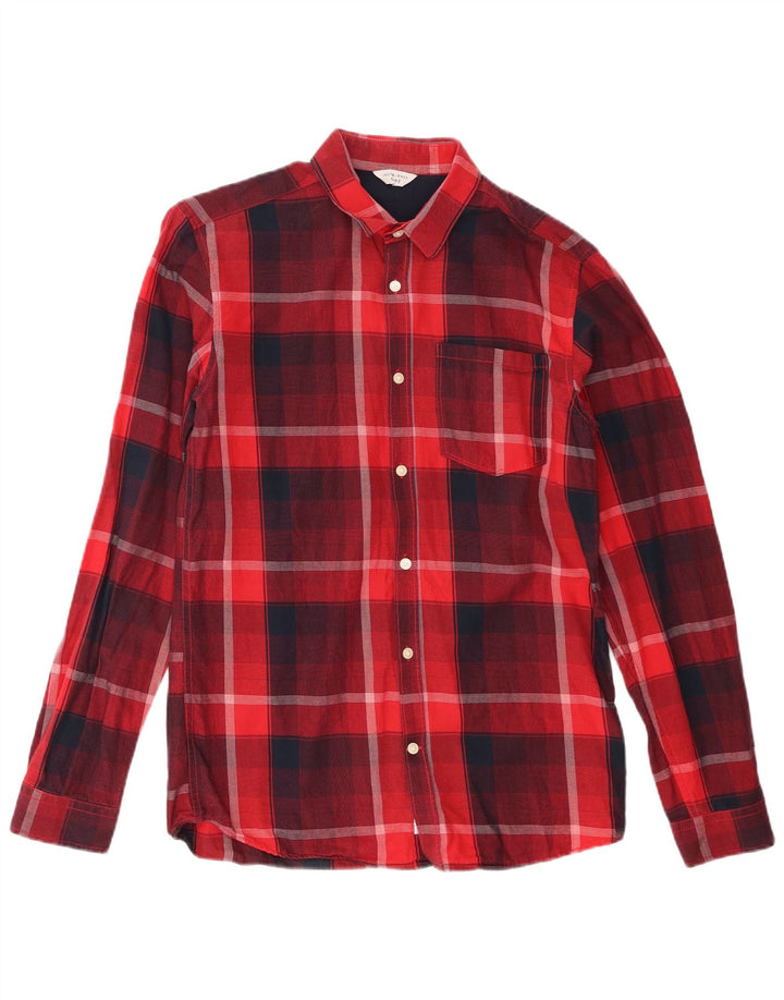 Jack & Jones Chemise Homme Rouge Moyen à Carreaux En Coton