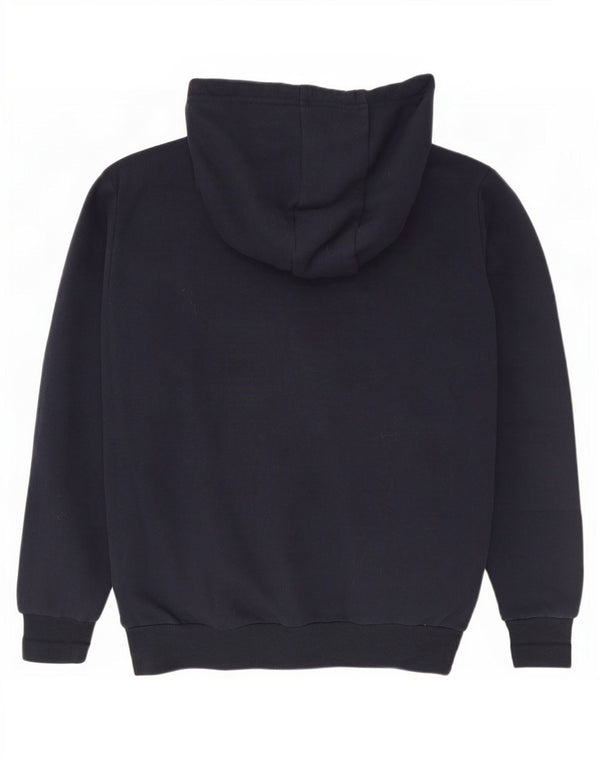 Ellesse Pull à capuche graphique pour femme UK 12 Bleu marine moyen Coton