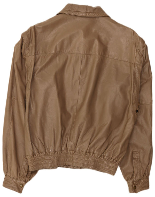 veste en cuir homme vintage UK 38 Beige moyen