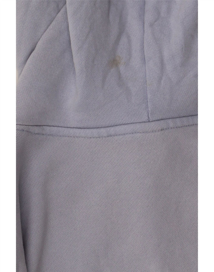 ADIDAS Pull à capuche surdimensionné pour femme UK 12/14 Bleu moyen Colourblock